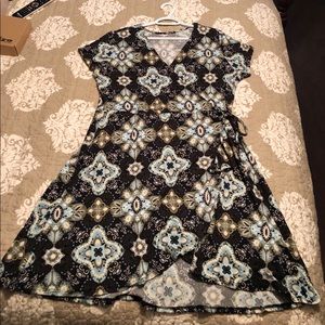 Adorable faux wrap dress